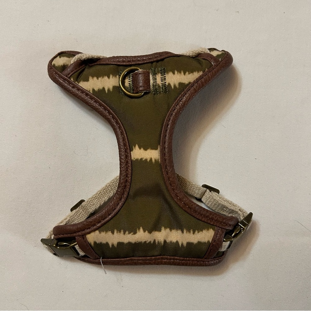 XXS Green Tie Dye Dog Harness
